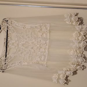 Le Dor embroidered off white long sleeves blouse